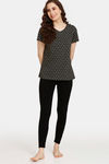 Rosaline Rural Charm Knit Cotton Top (Pack of 2) - Black Green — thumbnail 10